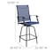 Flash Furniture 2PK Outdoor Stool - 30 inch Patio Bar Stool, Navy 2-ET-SWVLPTO-30-NV-GG - alternate 3